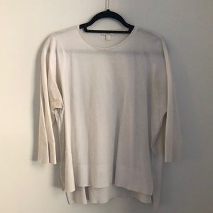 White COS long sleeve top (Size S) - loose and flowy fit